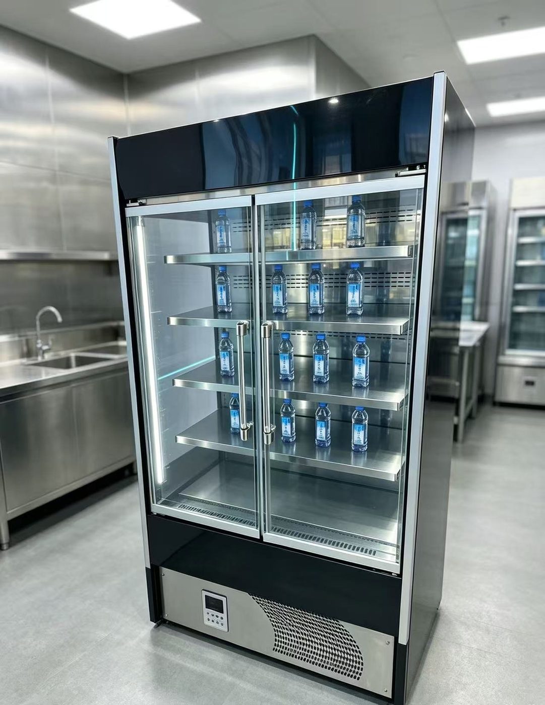 Air Curtain Showcase RY-ACG Series — PEZO Air Curtain & 4-Side Glass Showcases cake display cabinet