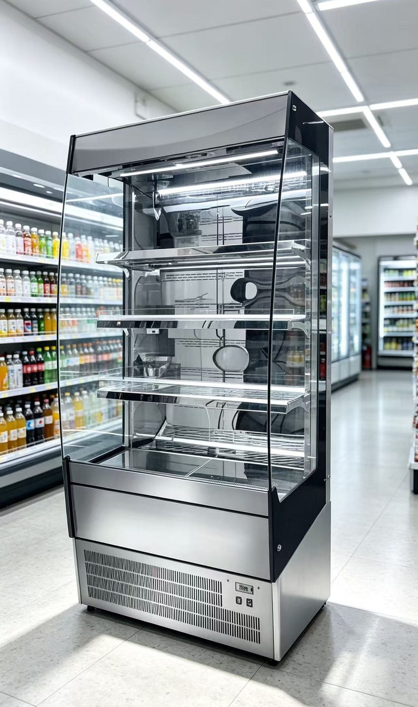 Air Curtain Showcase RY-OC Series — PEZO Air Curtain & 4-Side Glass Showcases cake display cabinet
