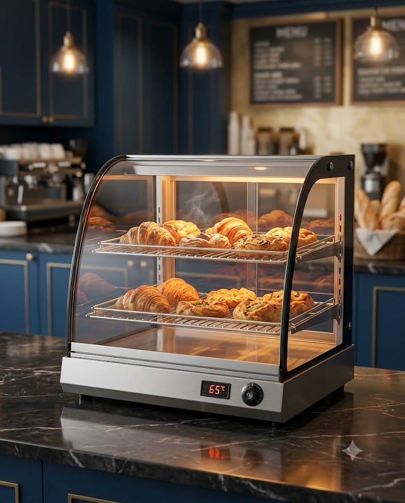 Countertop Hot Cake Showcases — PEZO Specialized Showcases (Heated / Dual-Zone) cake display cabinet